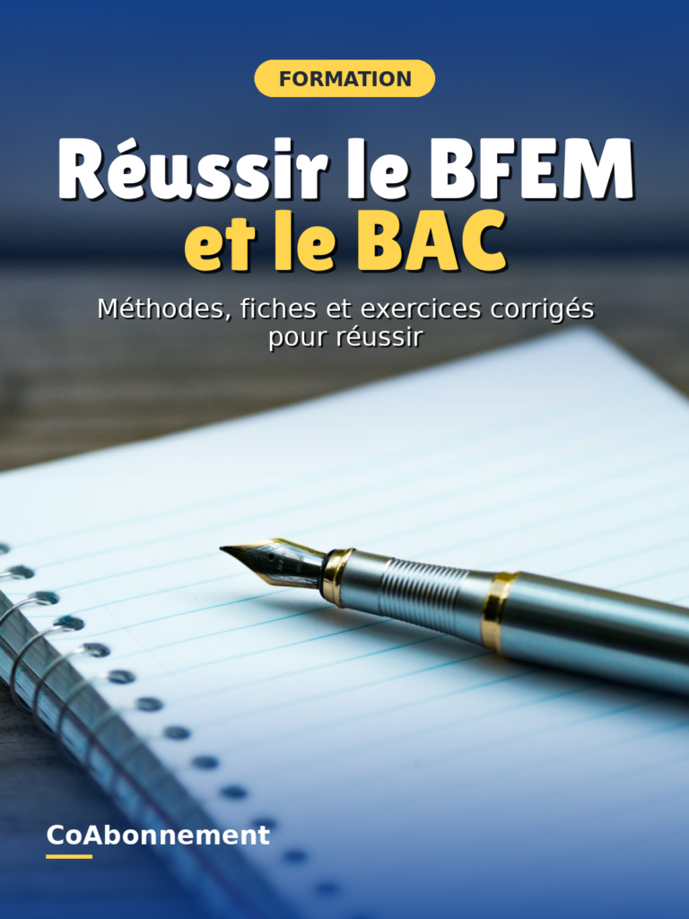 Couverture : Réussir le BFEM et le BAC : méthodes, fiches et exercices corrigés (Sénégal)